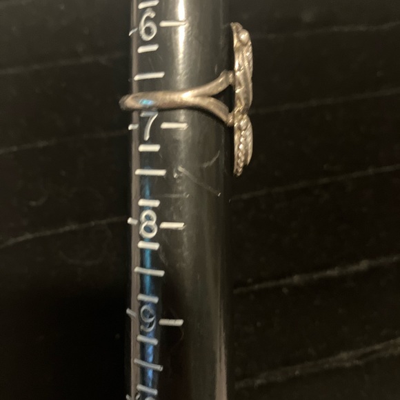 Antique authentic opal and sterling silver ring. Size 6.75 GUC - Picture 3 of 3